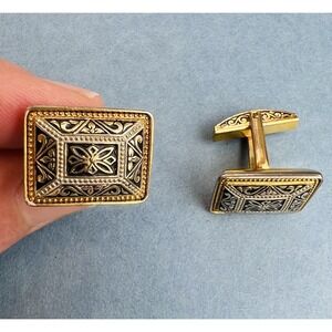 Vtg Toledo Damascene cuff links